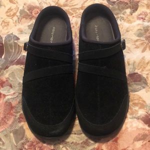 Easy Spirit Equinox Mule - Black Suede 8 wide